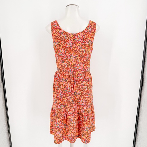 Toad&Co Floral Mini Dress - Orange and Pink - Picture 6 of 6